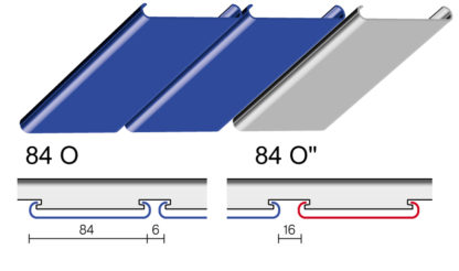 Алюминиевый реечный потолок 84 O и 84 O″ (открытый потолок)
