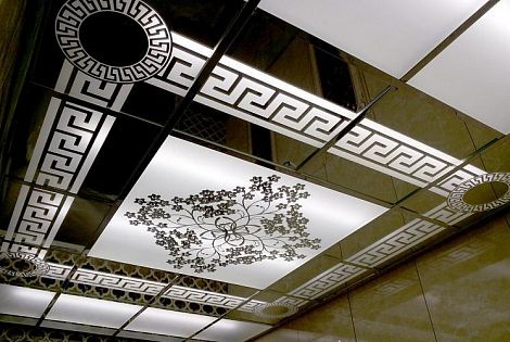 Зеркальный декор на потолок 600х600 мм